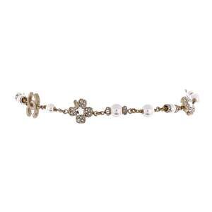 Chanel Cc Flowers Chain Choker Necklace #255011C11B